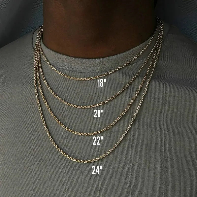 Fashion Rope Chain Necklace Men