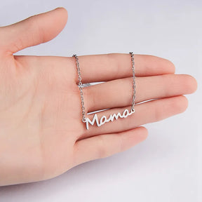 Mama Letter Pendant Necklace