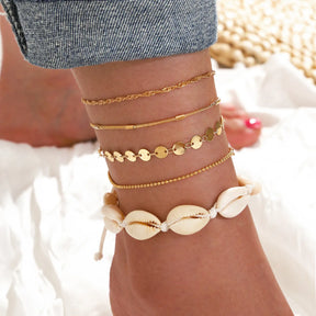 Bohemia Gold Color Snake Ankle Bracelet